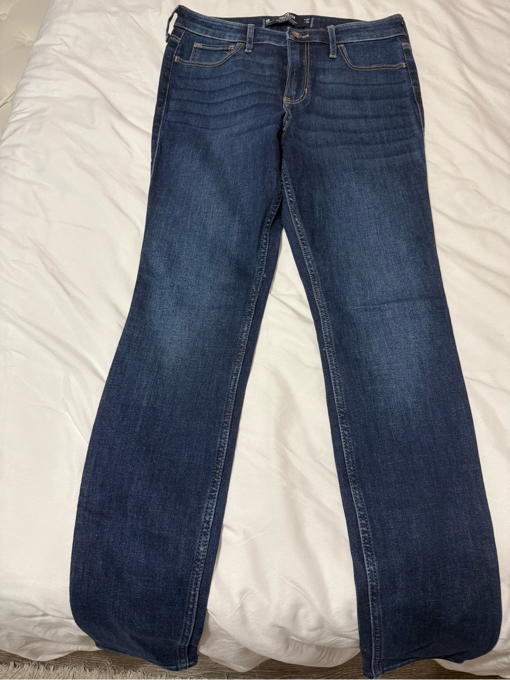 Hollister Women's Dark Blue Skinny Jeans